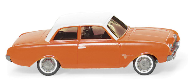 Wiking 020001 - Ford 17M - orange mit weißem Dach - 1:87