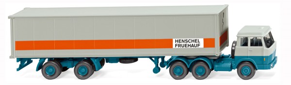 Wiking 052705 - Containersattelzug (Hanomag Henschel) &quot;HENSCHEL FRUEHAUF&quot; - 1:87