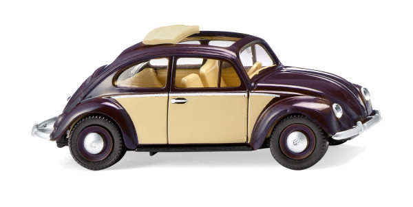 Wiking 079433 - VW Käfer 1200 mit Faltdach - schokoladenbraun/elfenbein - 1:87