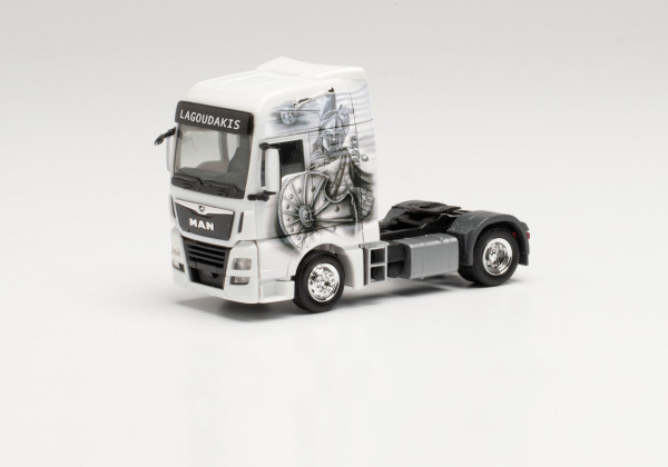 Herpa 314923 - MAN TGX XXL Zugmaschine „Lagoudakis 3 / Leonidas, König von Sparta“ - 1:87