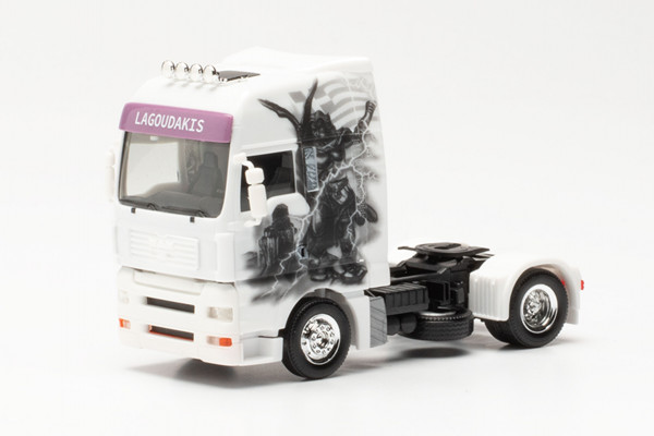 Herpa 315708 - MAN TGA XXL Zugmaschine „Lagoudakis 4 / Zeus“ - 1:87