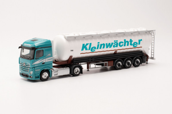 Herpa 315494 - Mercedes-Benz Actros `18 Streamspace Saugsilo-Sattelzug „Kleinwächter“ - 1:87